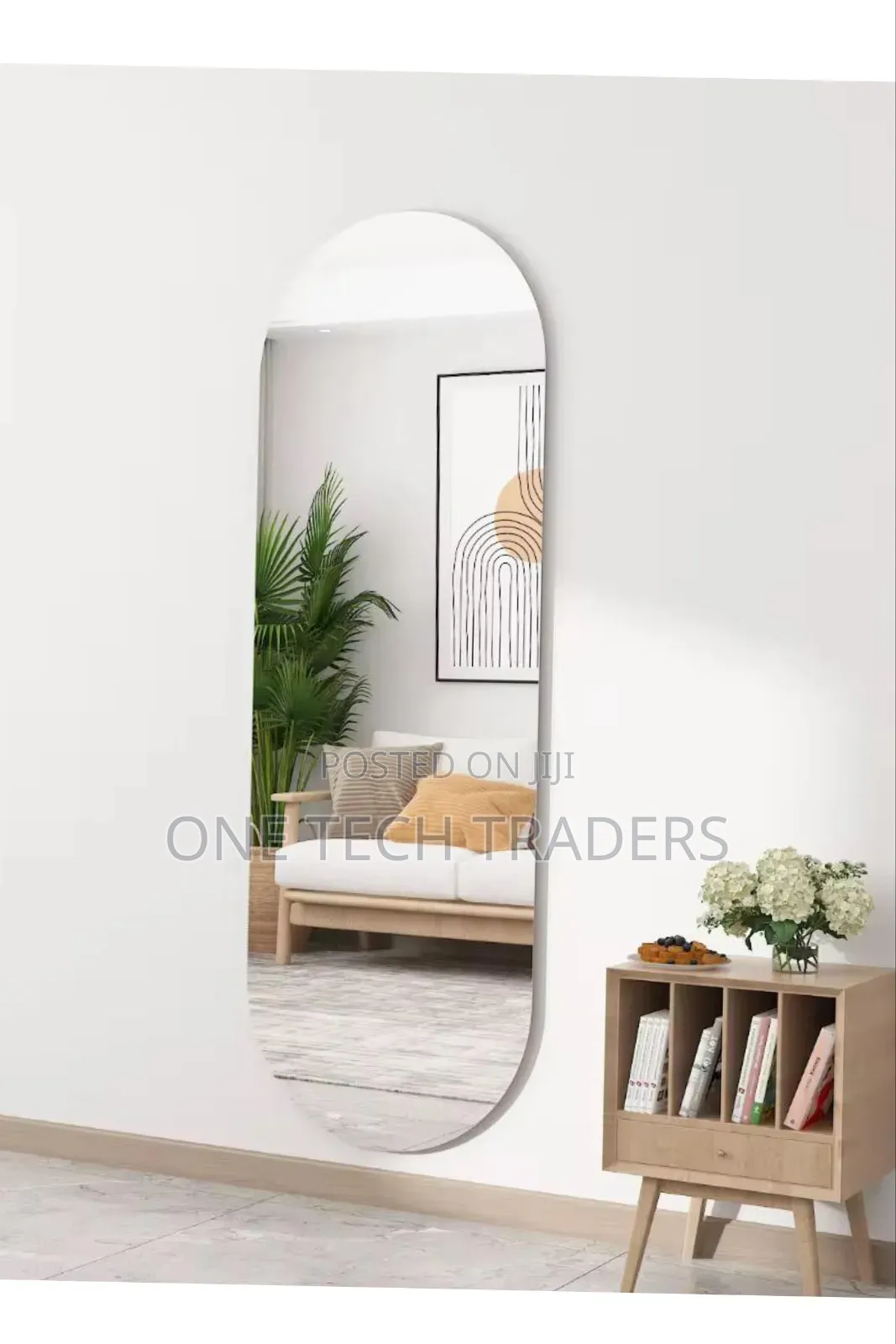 Acrylic Mirror - Oval Shape Size 120×40cm