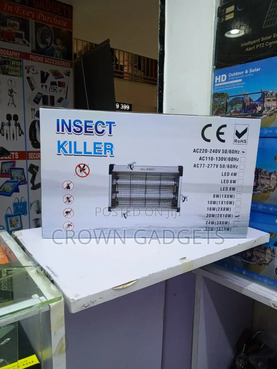 Electric 20W Mosquito Fly Killer UV Bug Zapper Machine