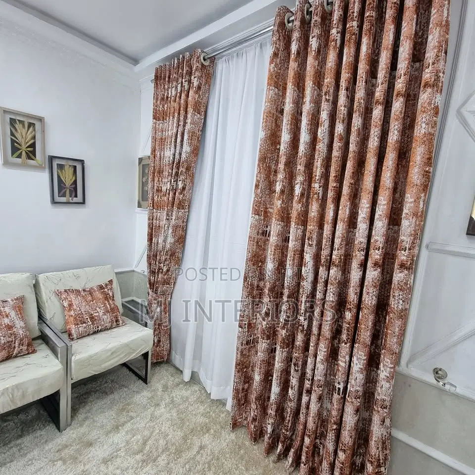 Soft Voile Curtains for Elegant Bedroom Interior Decoration