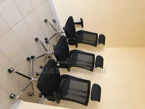 Ergonomic Mesh Office Chair With Headrest Chrome Base