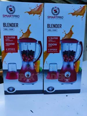 Smart Pro Blender SBL-100R 1.5L 1500W – 4 Speed + Pulse, Heavy Duty