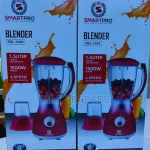 Smart Pro Blender SBL-100R 1.5L 1500W – 4 Speed + Pulse, Heavy Duty