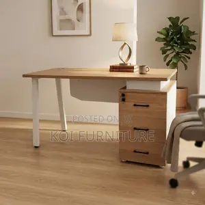 Office Desk; 140CM Executive Home Offices Classic Desk With Metal Legs