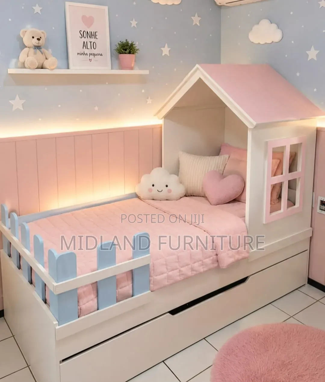 Montessori Low House Themed Toddler Bed Available on Order