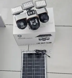 V380 4G Solar CCTV With Triple-Screen PTZ, Motion Detection