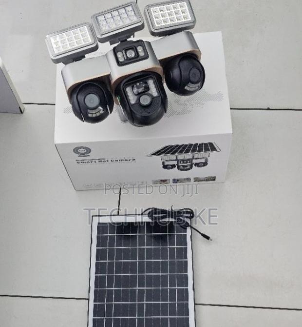 V380 4G Solar CCTV With Triple-Screen PTZ, Motion Detection