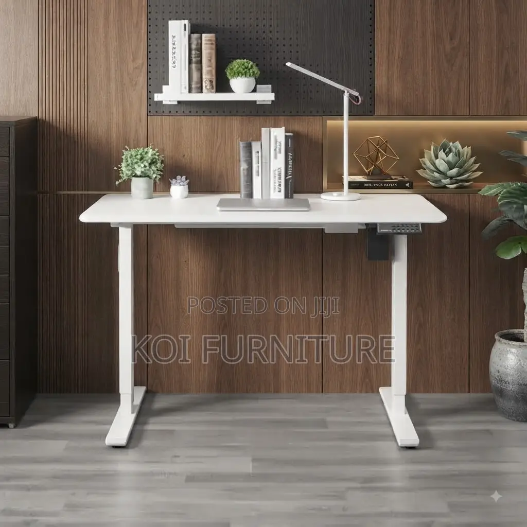 Office Desk; 1.2 Meters Electric Ergonomic Height Stand Sit Desk
