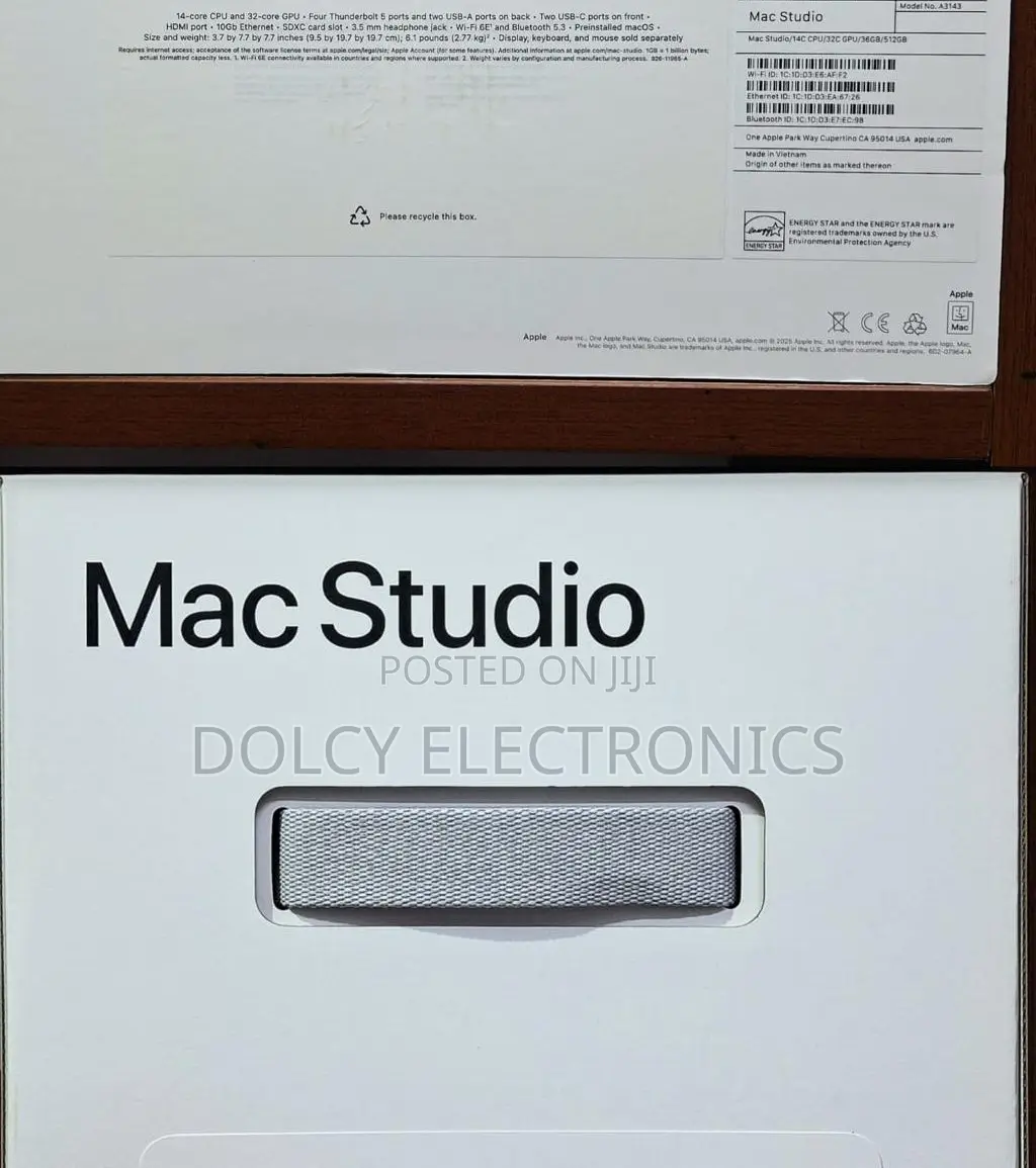 New Desktop Computer Apple Mac Studio 36GB Apple M4 Max SSD 512GB