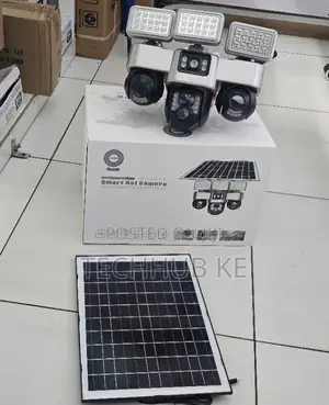 Triple Lens V380 Pro 4g Smart Solar Powered PTZ Surveillance CCTV