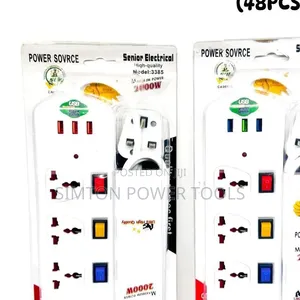 5-Way Extension Socket With Three USB Charging Ports and Individual