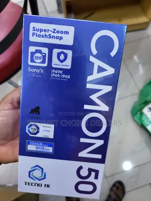 New Tecno Camon 50 256 GB Black