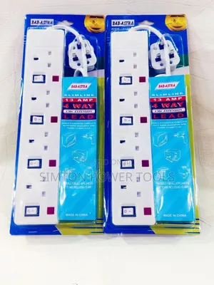 Bab-Astra 4-Way Extension Cables With Individual Neon Switches