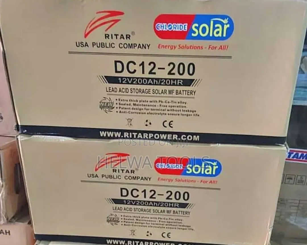 Ritar Solar Battery, 12v, 200ah