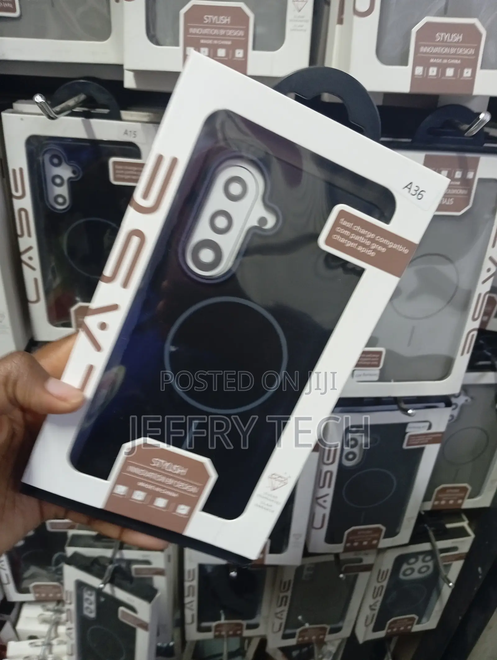 Matte Translucent Black Phone Casefor the Samsung Galaxy A36 5G
