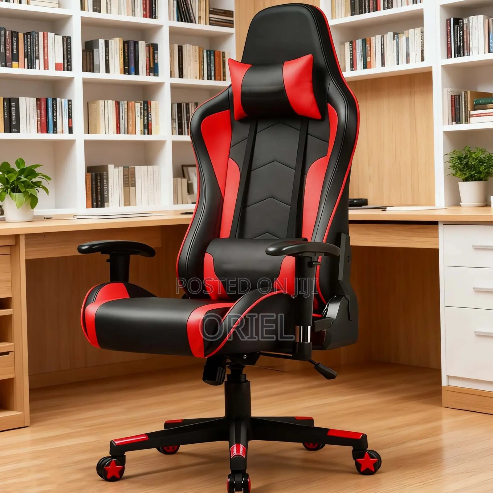 Gaming Chair : Leather Padded Home Office Gaming Chair