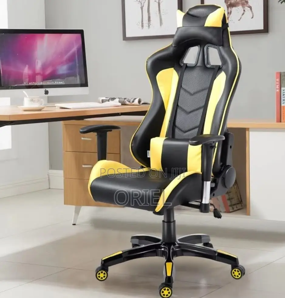 Gaming Chair : Leather Padded Home Office Gaming Chair