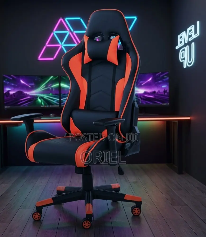 Gaming Chair : Leather Padded Home Office Gaming Chair