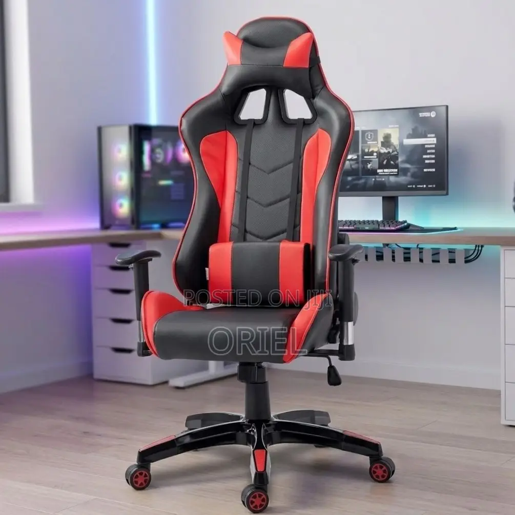 Gaming Chair : Leather Padded Home Office Gaming Chair