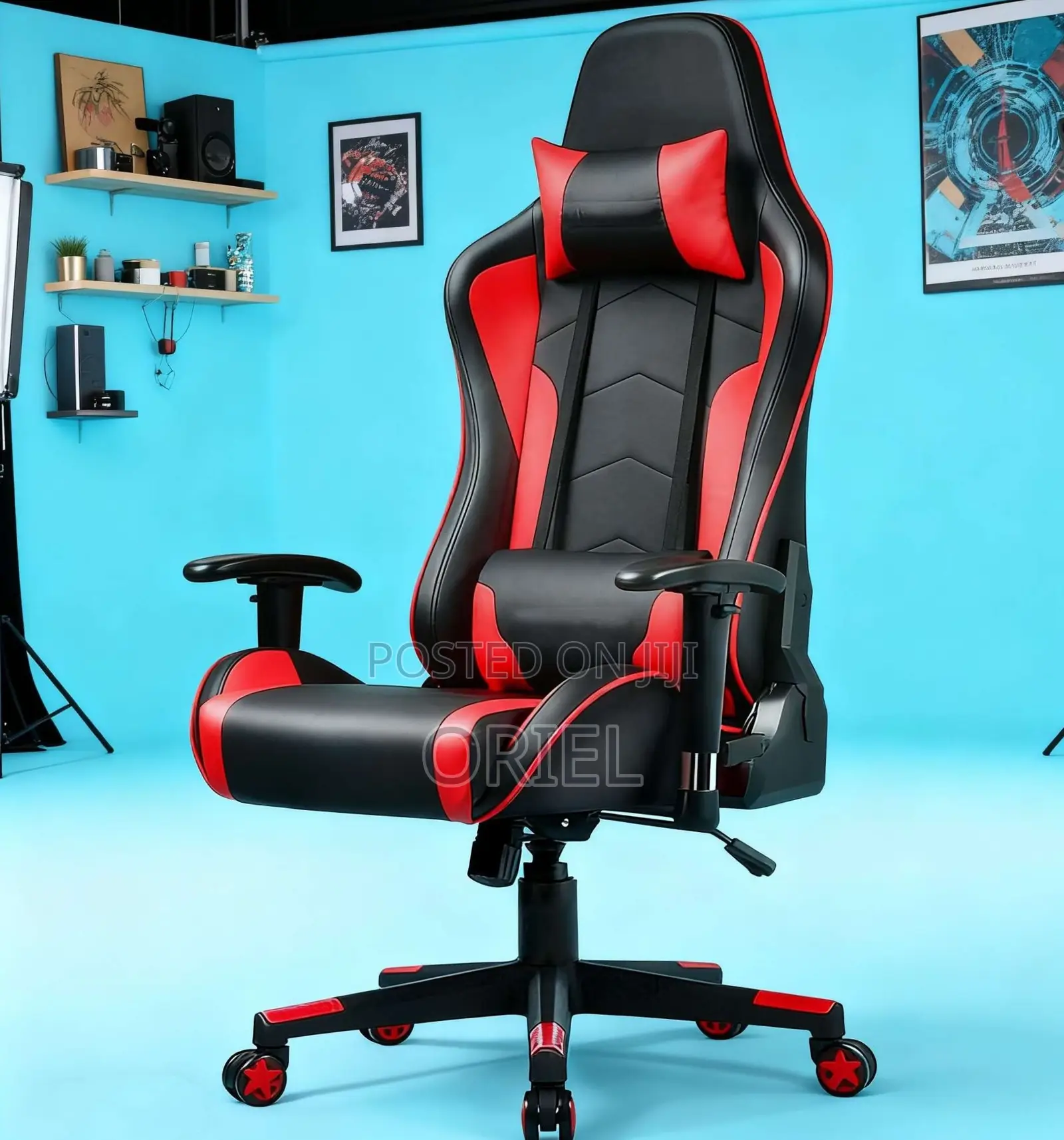 Gaming Chair : Leather Padded Home Office Gaming Chair