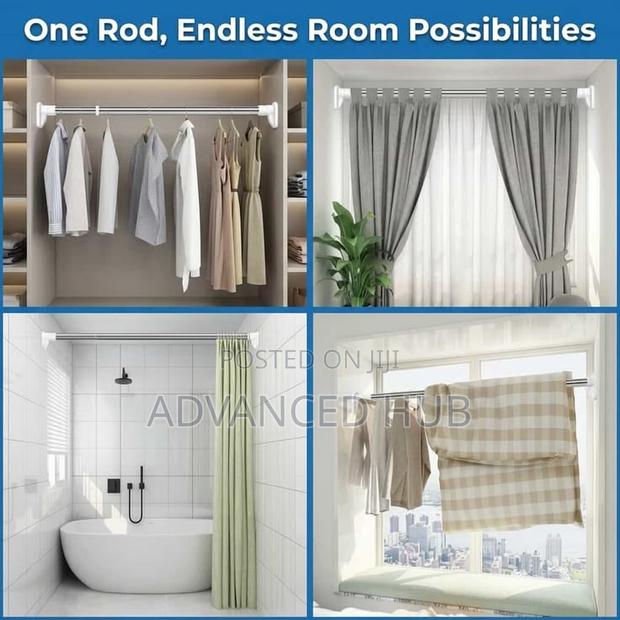 Drill-Free Multifunctional Adjustable Rod - thumbnail 2