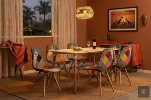 Dining Chairs; Eames Multi Colored Armless Living Room Seat