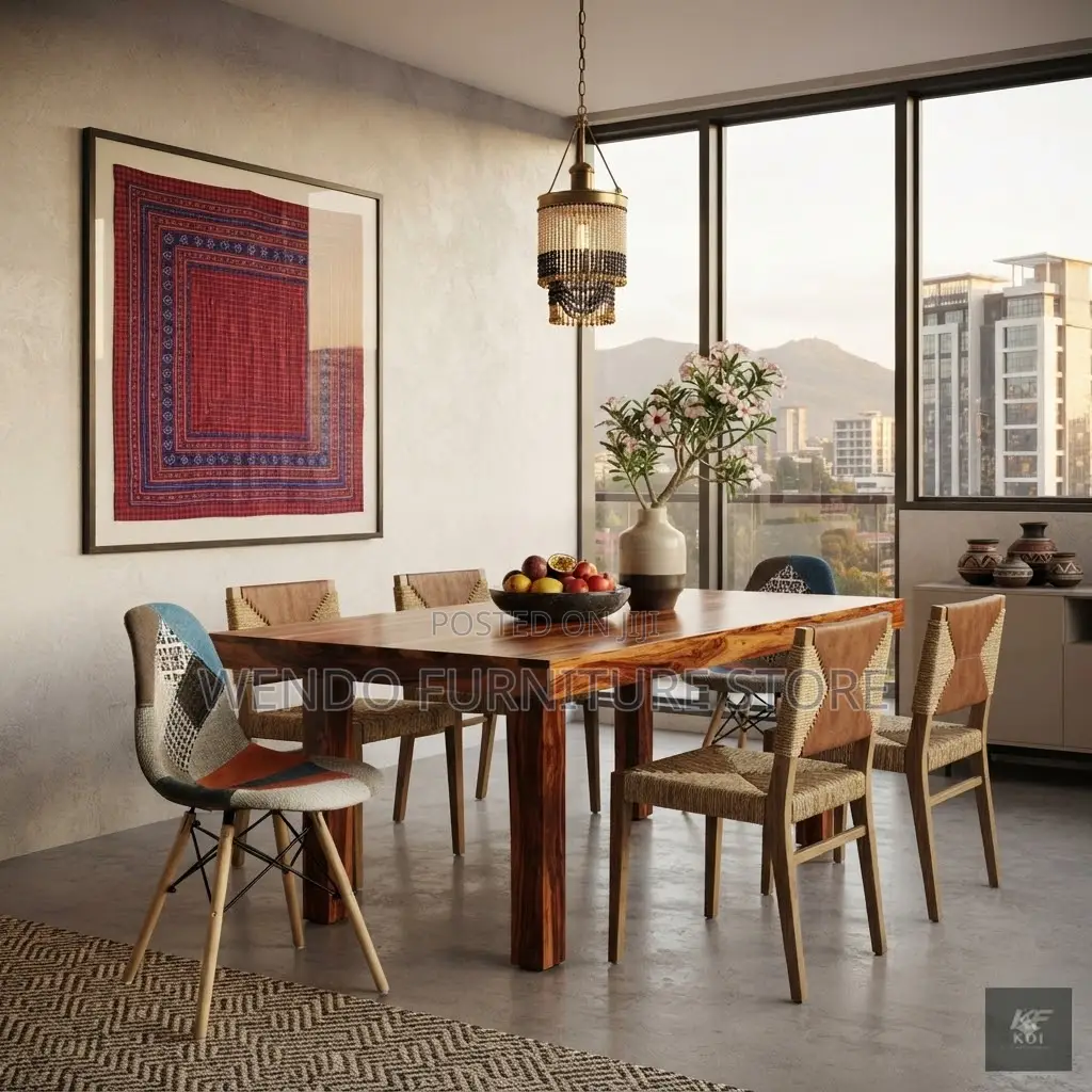 Dining Chairs; Eames Multi Colored Armless Living Room Seat