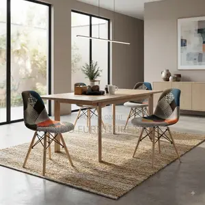 Dining Chairs; Eames Multi Colored Armless Living Room Seat