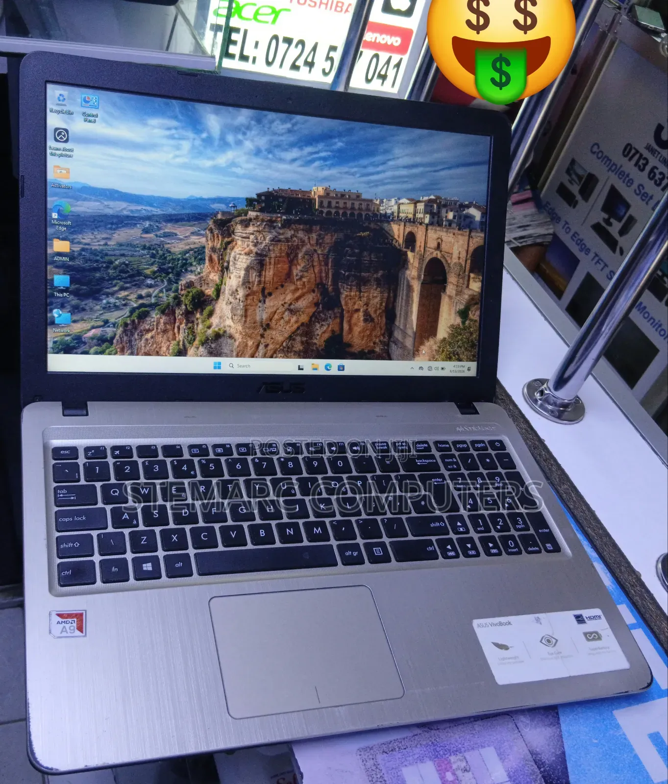 Laptop Asus 8GB AMD HDD 1T