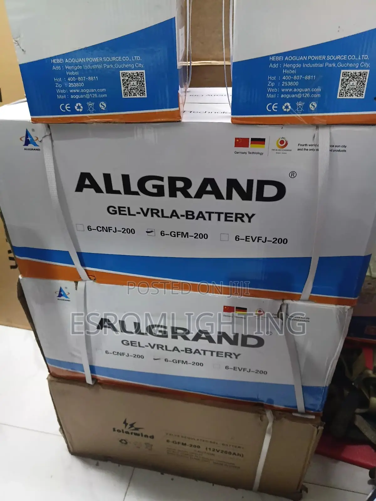 Allgrand 12v 200ah Gel Battery