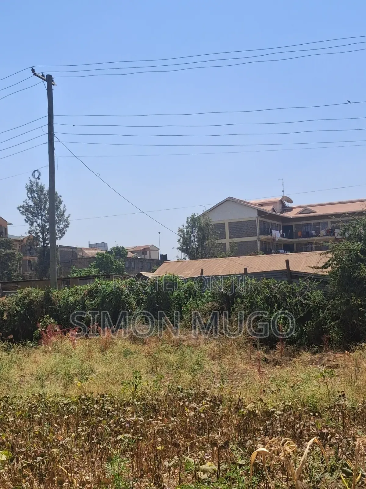 Kahawa Sukari Commercial Slightly Bigger Than One Acre on Tarmac Road