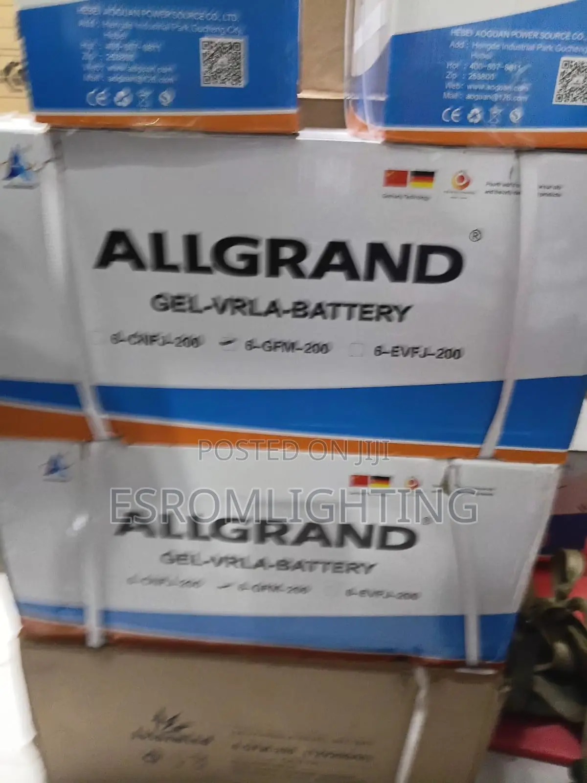 Allgrand 12v 200ah Gel Battery