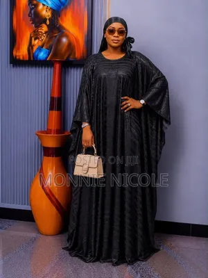 Classic Black Funeral Flowy Dress/ Plus Size Dress