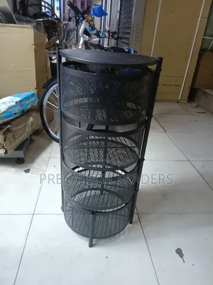 4-Tier Round Fruit Rack Basket Stand
