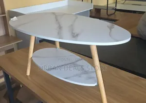 Executive MDF Marble Coffee Table / Bedside Table