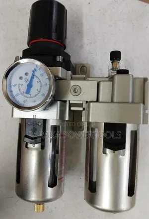 FRL Pneumatic Air-Treatment Unit — A Filter + Regulator + Lubricator