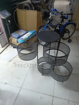 Stylish 4-Tier Metal Fruit Storage Rack