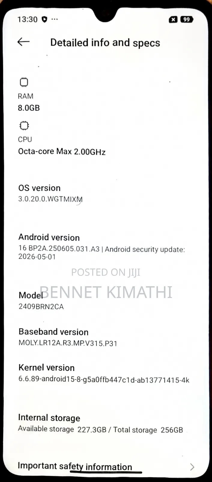 Xiaomi Redmi 14C 256 GB Blue