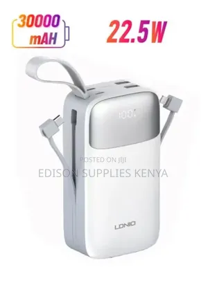 LDNIO 30000mAh Power Bank, 2usb-A, Fast Charging, Portable Charger