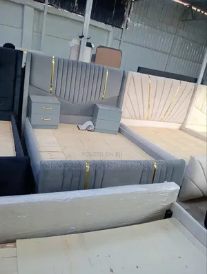 Chester Bed 5x6+2 Side Tables Gray Green