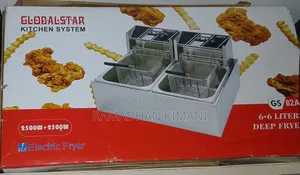 Globalstar GS-82A, Dual-Tank Electric Deep Fryer 12-LTS (6lts + 6lts)