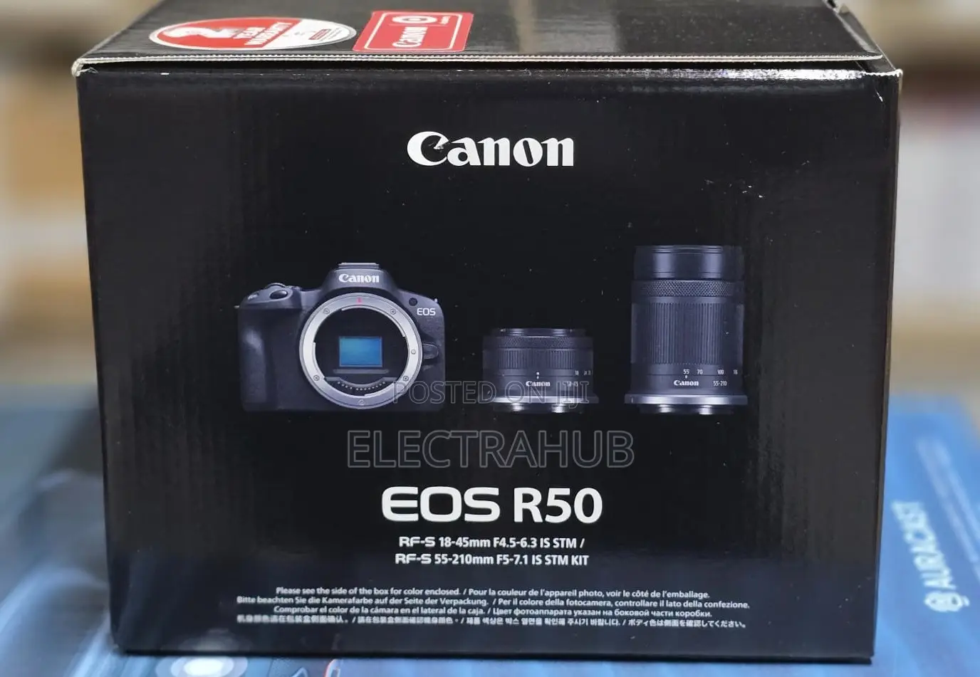 Canon R50 RF-S 18-45mm RF 55-210mm Lens New Sealed