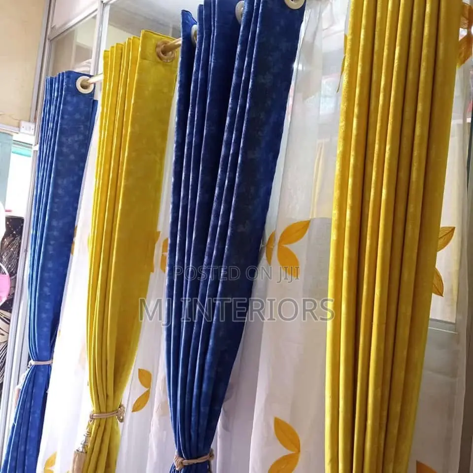 Thick Curtains for Sunlight Control and Room Privacy