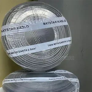 Highly Durable>2.5mmTwin With Earth Electrical Cable–90M Roll 300/500v