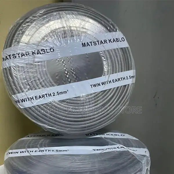 Highly Durable>2.5mmTwin With Earth Electrical Cable–90M Roll 300/500v