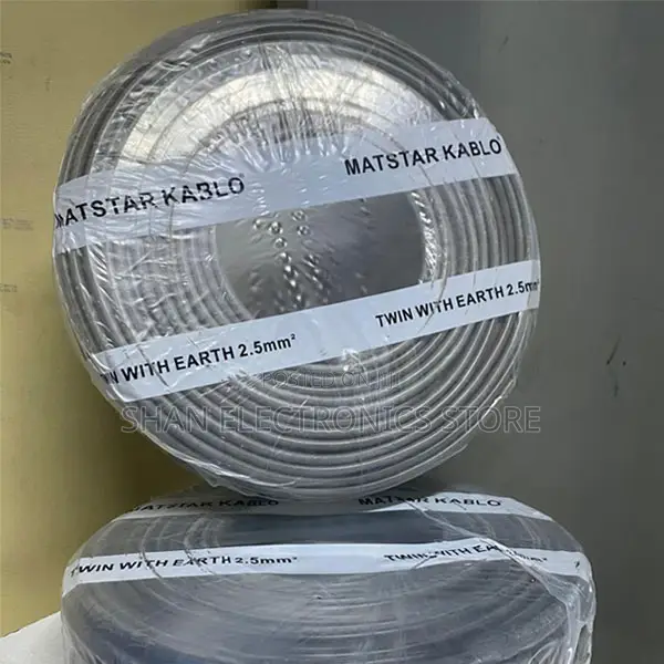 Highly Durable>2.5mmTwin With Earth Electrical Cable–90M Roll 300/500v