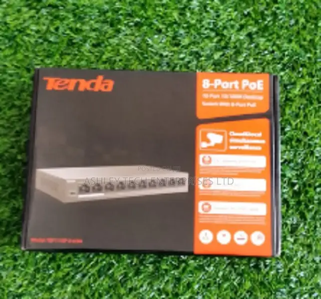 Tenda 8 Port PoE Switch – Network CCTV Switch