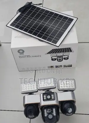 Solar 4G CCTV Camera With Triple Lens, Motion Detection LED Lights