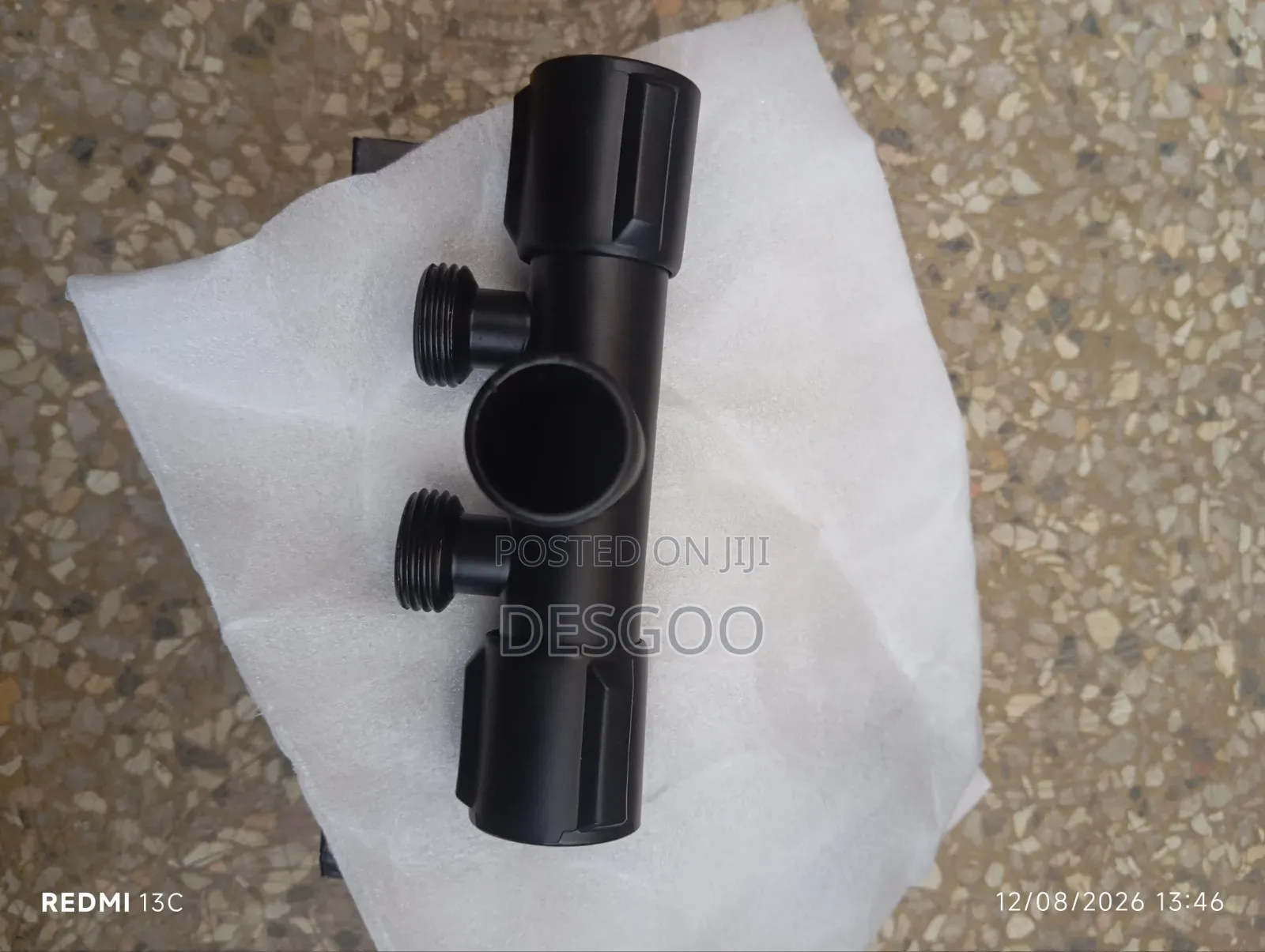 Double Angle Valve Black