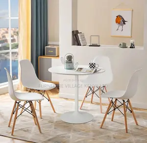 Dining Set; 4 Seater Eames Modern Dining Set(imported)