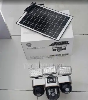 Triple Camera 4G Solar PTZ Surveillance System for Outdoor Security